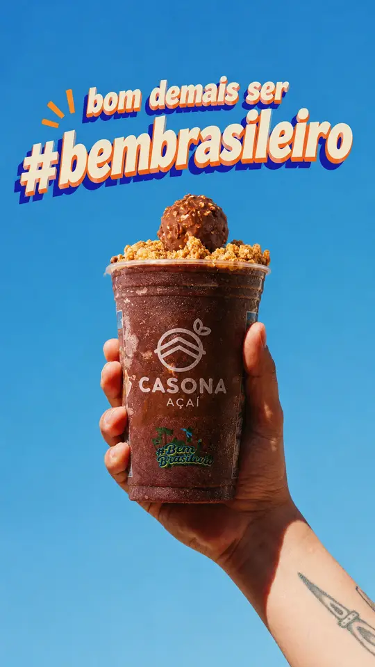 Peça de campanha 'bom demais ser #bembrasileiro'